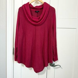 Alyx Women's Vibrant Red Cowl Neck Sweater size 3X